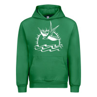 Emerald Captain Jack Sparrow Tattoo WHITE Urban Hoodie - minhPixels