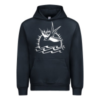 Navy Captain Jack Sparrow Tattoo WHITE Urban Hoodie - minhPixels