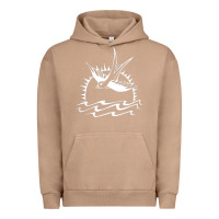 Pigment Burro Captain Jack Sparrow Tattoo WHITE Urban Hoodie - minhPixels