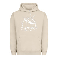 Pigment French Oak Captain Jack Sparrow Tattoo WHITE Urban Hoodie - minhPixels