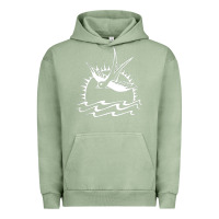 Pigment Oil Green Captain Jack Sparrow Tattoo WHITE Urban Hoodie - minhPixels