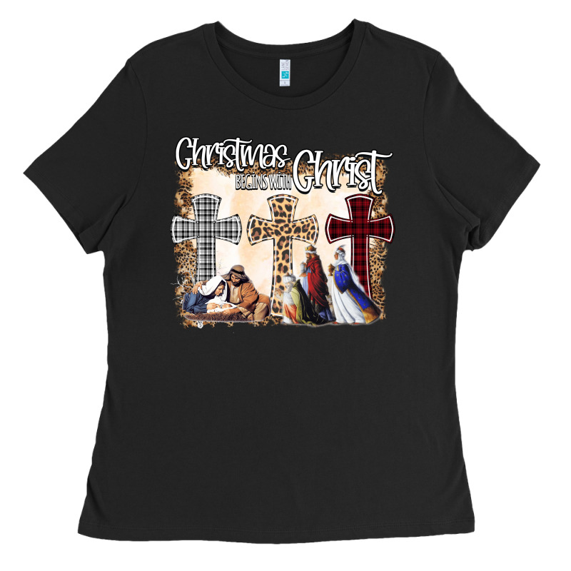 Christmas Begins With Christ Ladies Tee by Bettercallsaul | Teevron