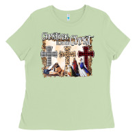 Matcha Christmas Begins With Christ Ladies Tee - Bettercallsaul