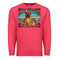 Cardinal french bulldog floral Premium Sweatshirt - Artiststas