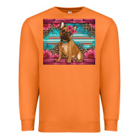 Carrot french bulldog floral Premium Sweatshirt - Artiststas