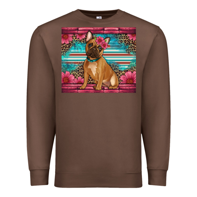 French Bulldog Floral Premium Sweatshirt by Artiststas | Teevron