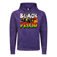 Cloud Purple black and proud Vintage Hoodie - CowGirlArtShop