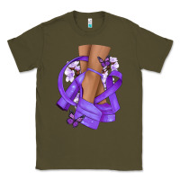 Army Green Cancer diva purple ribbon Classic Tee - NancyCooperArtShop