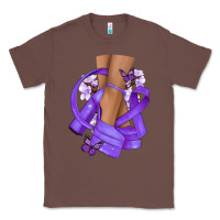 Chestnut Cancer diva purple ribbon Classic Tee - NancyCooperArtShop