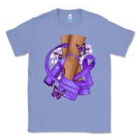 Colony Blue Cancer diva purple ribbon Classic Tee - NancyCooperArtShop