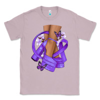 Lilac Cancer diva purple ribbon Classic Tee - NancyCooperArtShop