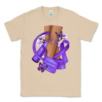 Mushroom Cancer diva purple ribbon Classic Tee - NancyCooperArtShop