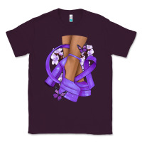 Plum Cancer diva purple ribbon Classic Tee - NancyCooperArtShop