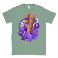 Sage Cancer diva purple ribbon Classic Tee - NancyCooperArtShop