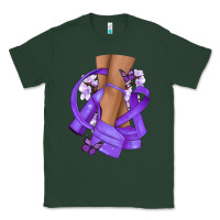 Sports Green Cancer diva purple ribbon Classic Tee - NancyCooperArtShop