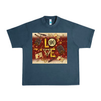 Midnight Navy wizard love Urban Heavy Tee - TumblerDesignByShophia