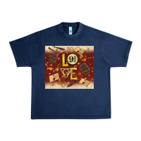 Navy wizard love Urban Heavy Tee - TumblerDesignByShophia