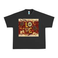 Pigment Black wizard love Urban Heavy Tee - TumblerDesignByShophia