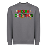 Storm festive merry christmas greeting Heavyweight Sweatshirt - CowhideDigitalArt