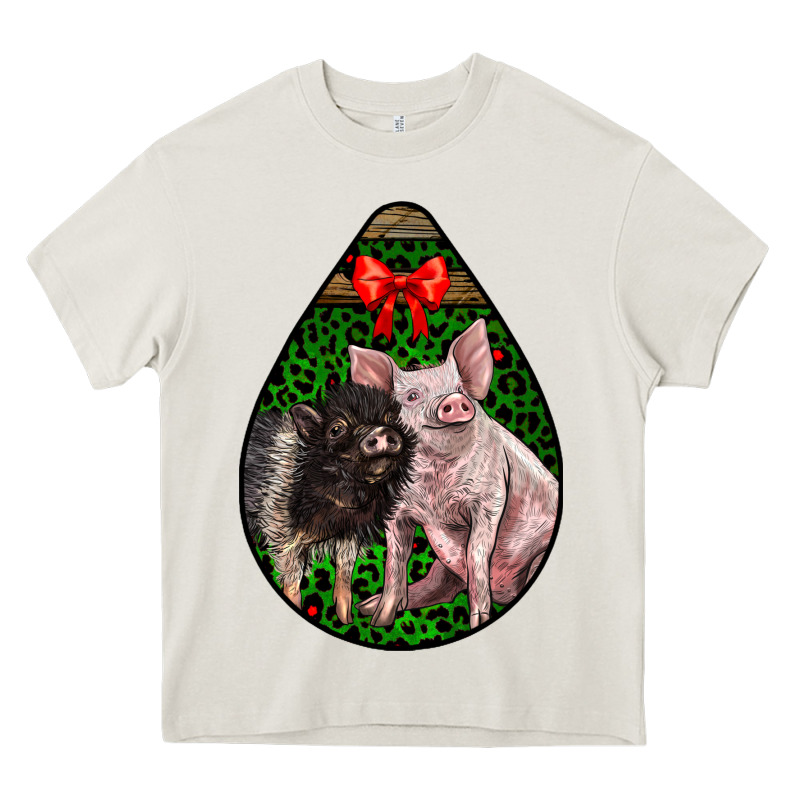 Christmas Pig Heavy Core Tee by LillyAllenDesigns | Teevron