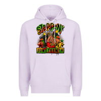 Lilac Steppin' into Juneteenth black girl sneakers Premium Hoodie - RanaPortraitStore
