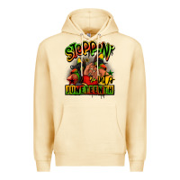 Pina Colada Steppin' into Juneteenth black girl sneakers Premium Hoodie - RanaPortraitStore