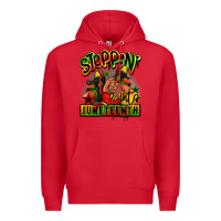 Red Steppin' into Juneteenth black girl sneakers Premium Hoodie - RanaPortraitStore