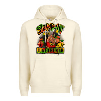 Sandshell Steppin' into Juneteenth black girl sneakers Premium Hoodie - RanaPortraitStore