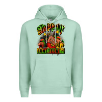 Seafoam Steppin' into Juneteenth black girl sneakers Premium Hoodie - RanaPortraitStore