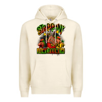Tofu Steppin' into Juneteenth black girl sneakers Premium Hoodie - RanaPortraitStore