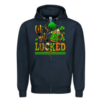 Navy lets get lucked up st patricks Zipper Hoodie - LillyAllenDesigns