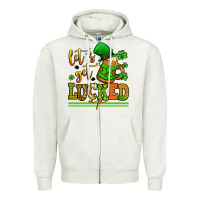 Oatmeal Heather lets get lucked up st patricks Zipper Hoodie - LillyAllenDesigns