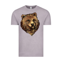 Vintage Zinc Grizzly Bear Head Vintage Tee - HowdyJamesFarm