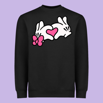 Minnie Mouse Heavyweight Sweatshirt Designed By Cowhidedigitalart