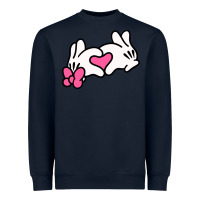 Navy Minnie Mouse Heavyweight Sweatshirt - CowhideDigitalArt