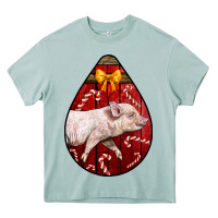 Arona christmas pig Heavy Core Tee - LillyAllenDesigns