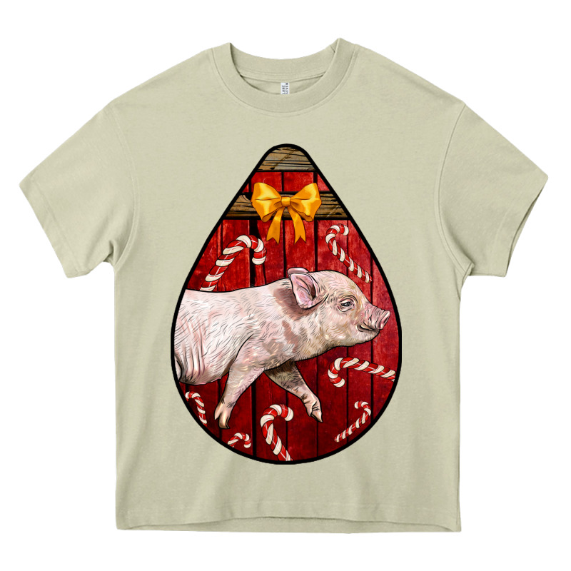 Christmas Pig Heavy Core Tee by LillyAllenDesigns | Teevron