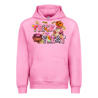 Fuchsia Pink trıck or treat Urban Hoodie - AdoDesignShop