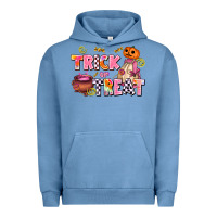 Pigment Pebble Blue trıck or treat Urban Hoodie - AdoDesignShop