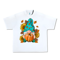 White Fall Gnome Urban Heavy Tee - RanaPortraitStore