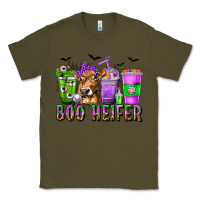 Army Green Boo Heifer Coffee Cups with Halloween Classic Tee - texasbilliewilder