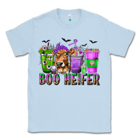 Dusty Blue Boo Heifer Coffee Cups with Halloween Classic Tee - texasbilliewilder