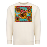 Sandshell german shepherd with sunflowers Premium Sweatshirt - Artiststas