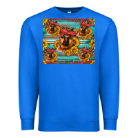 True Royal german shepherd with sunflowers Premium Sweatshirt - Artiststas