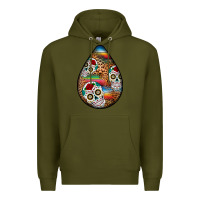 Army Green mexican teardrop  2 Premium Hoodie - BundleAndBundleShop