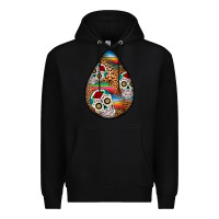 Black mexican teardrop  2 Premium Hoodie - BundleAndBundleShop
