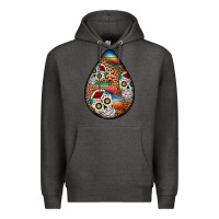 Charcoal Heather mexican teardrop  2 Premium Hoodie - BundleAndBundleShop