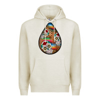 Oatmeal Heather mexican teardrop  2 Premium Hoodie - BundleAndBundleShop