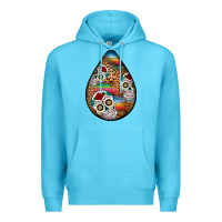 Ocean Blue mexican teardrop  2 Premium Hoodie - BundleAndBundleShop