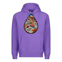 Purple mexican teardrop  2 Premium Hoodie - BundleAndBundleShop